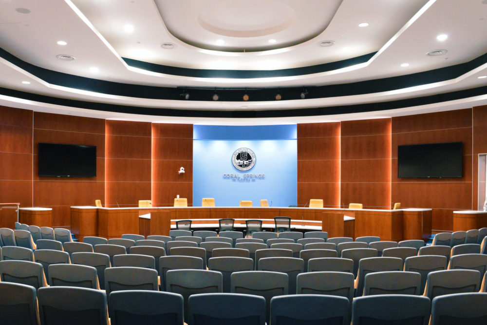Cove lighting installed in Coral Springs Municipal Complex's auditorium