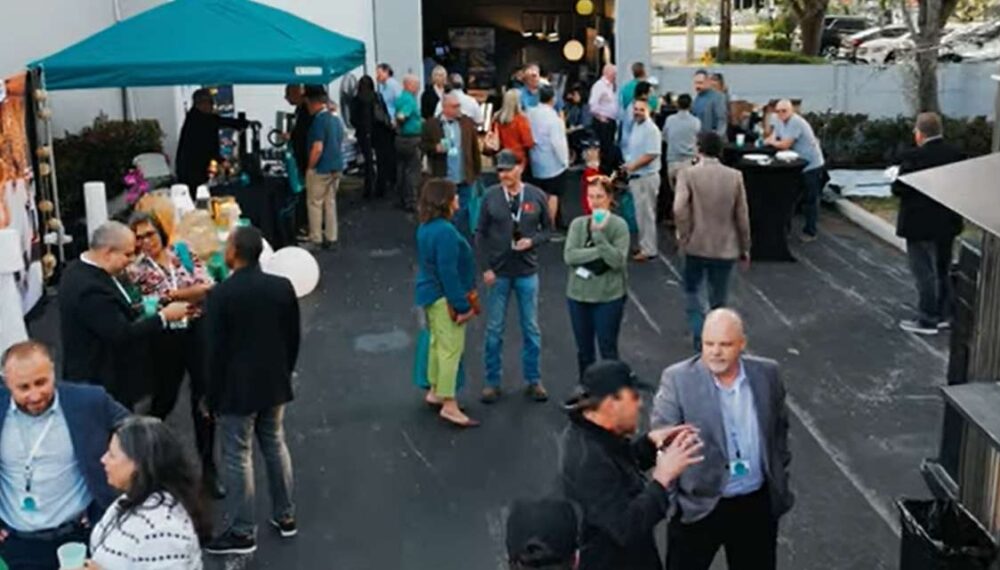 People gathering for Dynamic Light Fest 2024